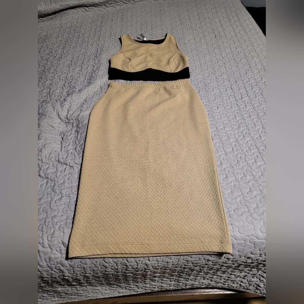 Two Piece Tan Outfit